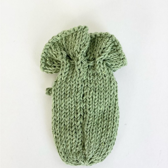 Soap Saver Bag Hand Crafted Green Cotton Bath Essential Exfoliating - Picture 5 of 11